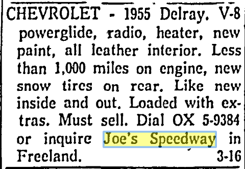 Joe's Speedway